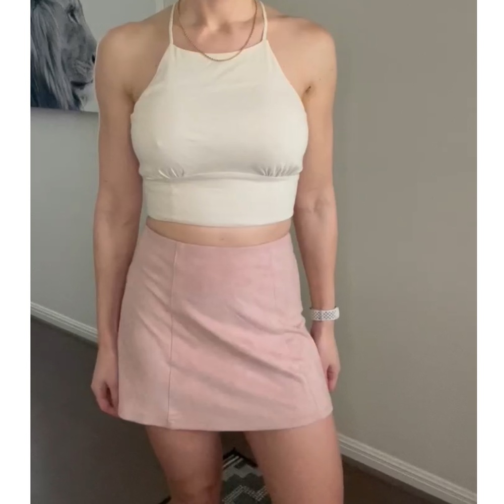 Brandy Melville pink mini skirt